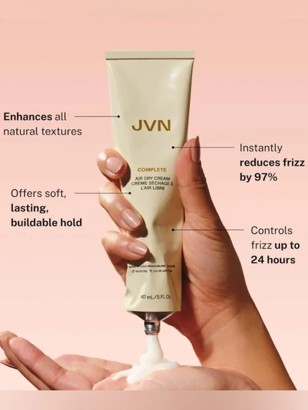 NEW JVN Complete Hydrating Air Dry Hair Styling Cream